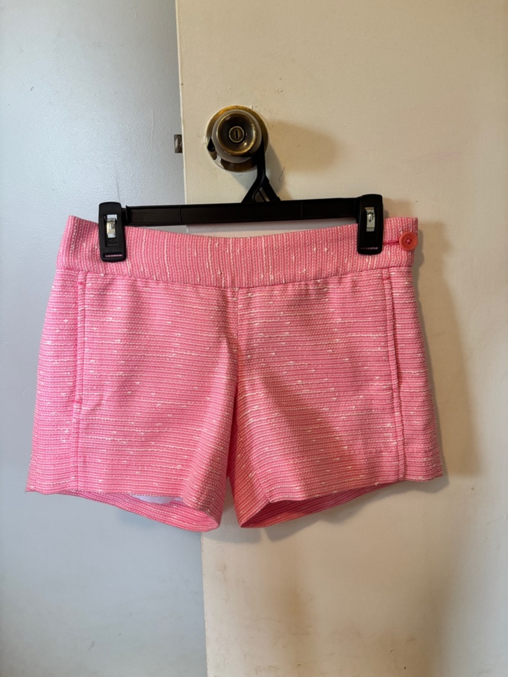 Lilly Pulitzer Pink Sparkle Tweed High-Waist Shorts